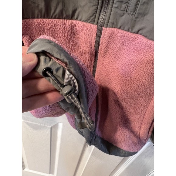 The North Face Womens Denali Pink Gray Fleece Zip Up Sweater Jacket Sz S - Picture 5 of 11